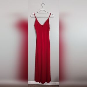 Lulus Limousine Queen Red Maxi dress- small